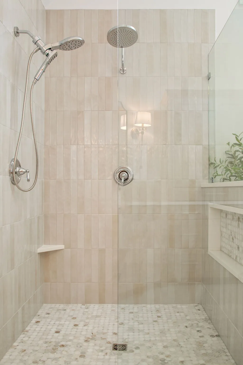 Walk-in shower — Cumming bathroom remodel by HomeVantage