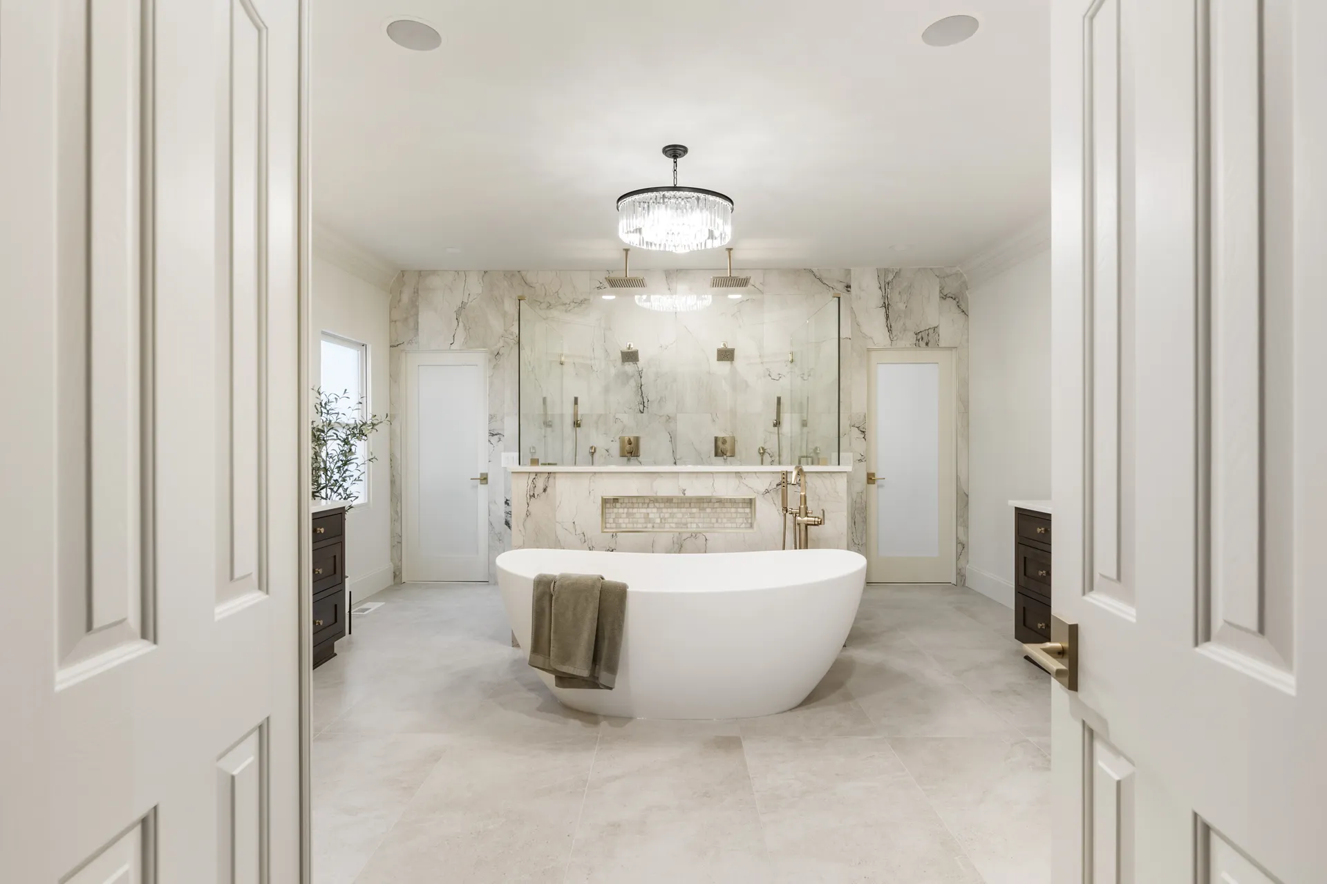 Tub, Vanity — Cumming bathroom remodel by HomeVantage