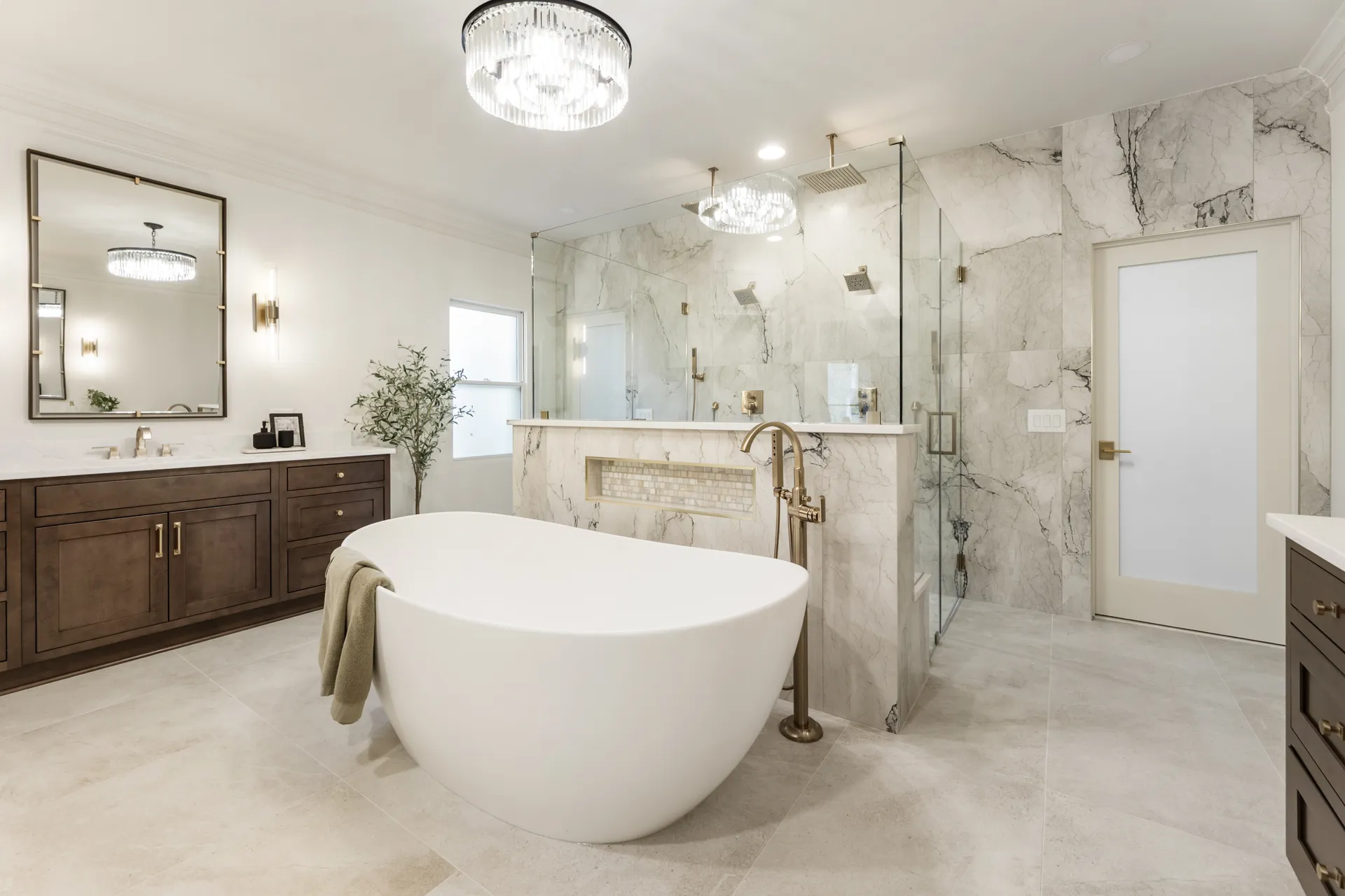 Tub, Vanity — Cumming bathroom remodel by HomeVantage