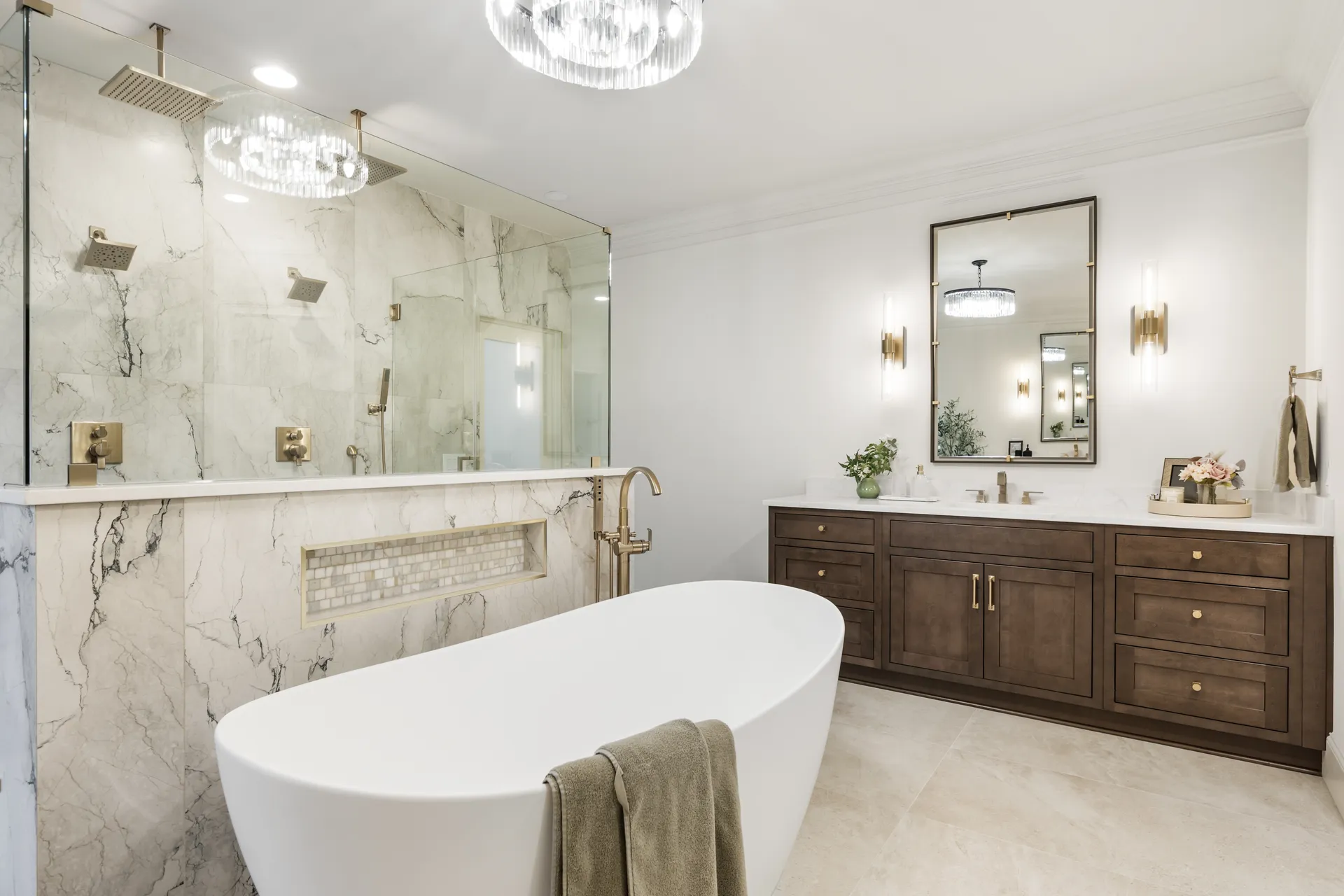 Tub, Vanity — Cumming bathroom remodel by HomeVantage