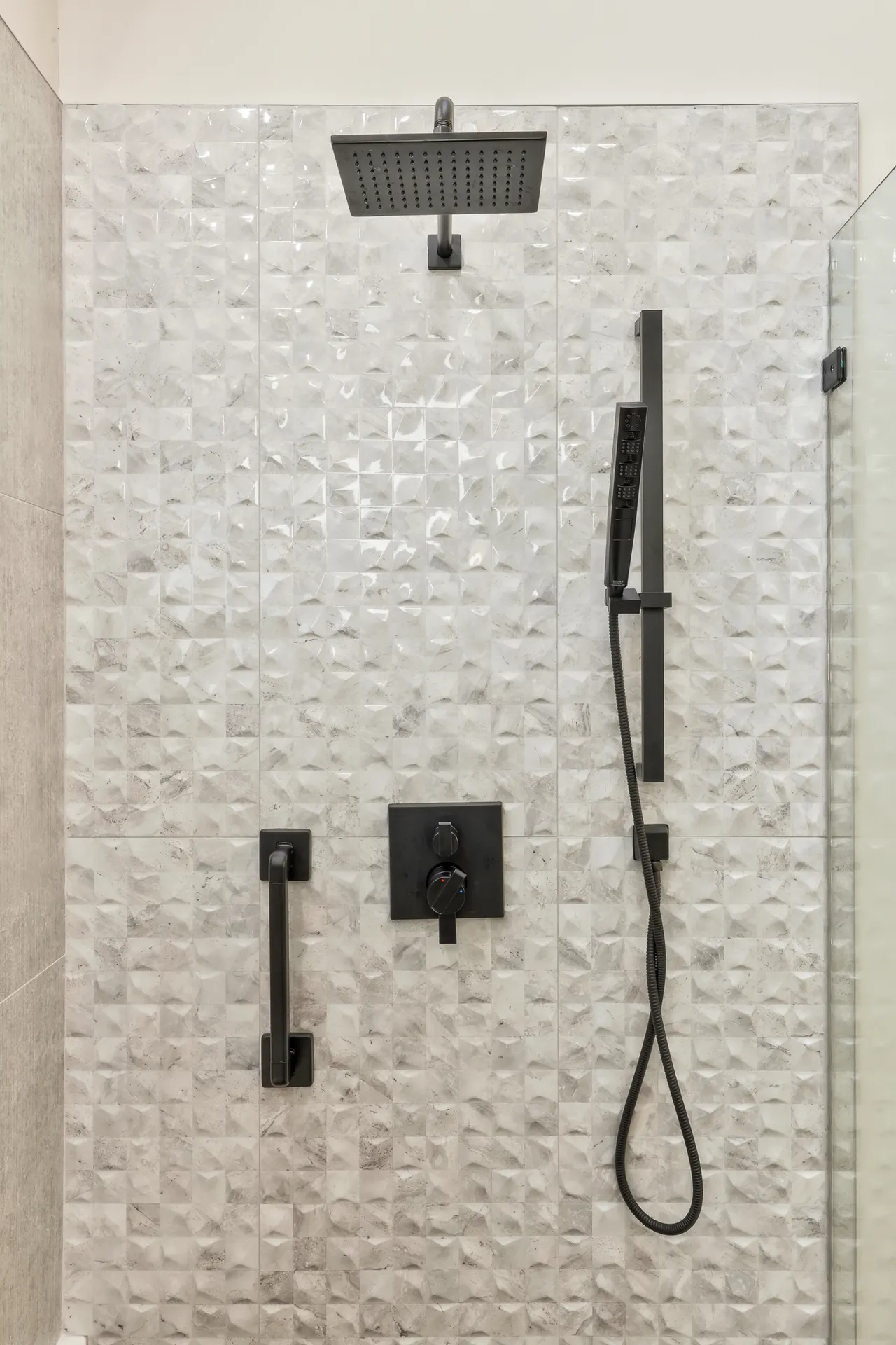Walk-in shower — Duluth bathroom remodel by HomeVantage