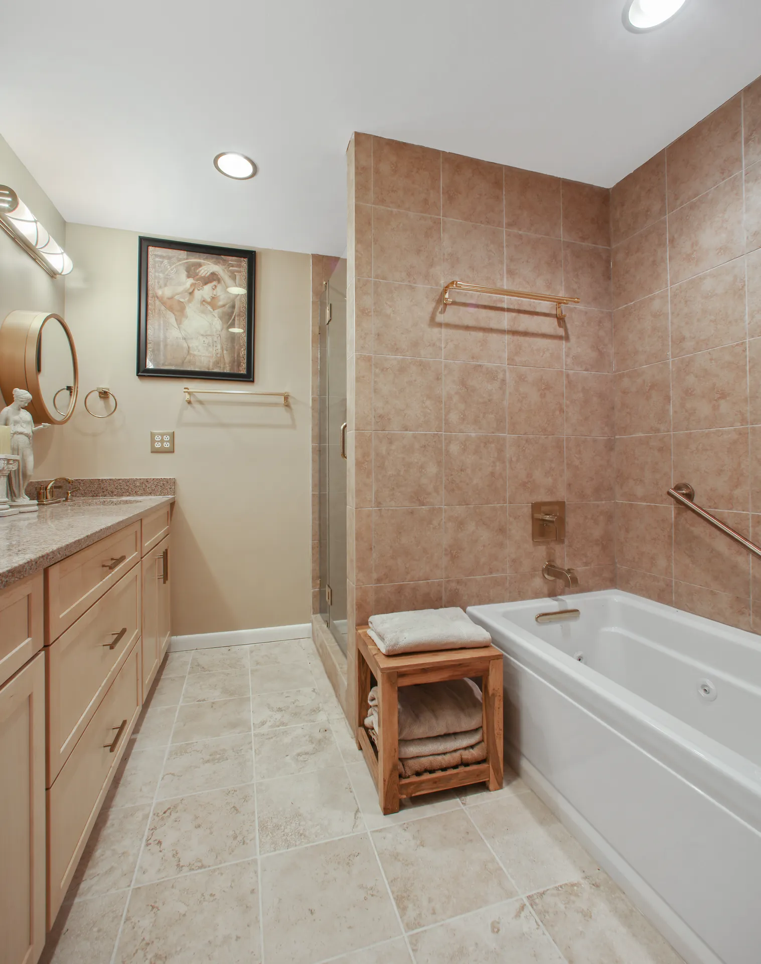 Tub, Vanity — Milton bathroom remodel by HomeVantage