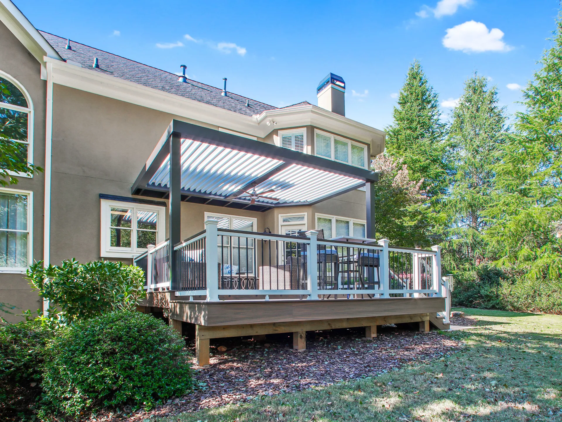 Covered deck in Alpharetta, GA by HomeVantage