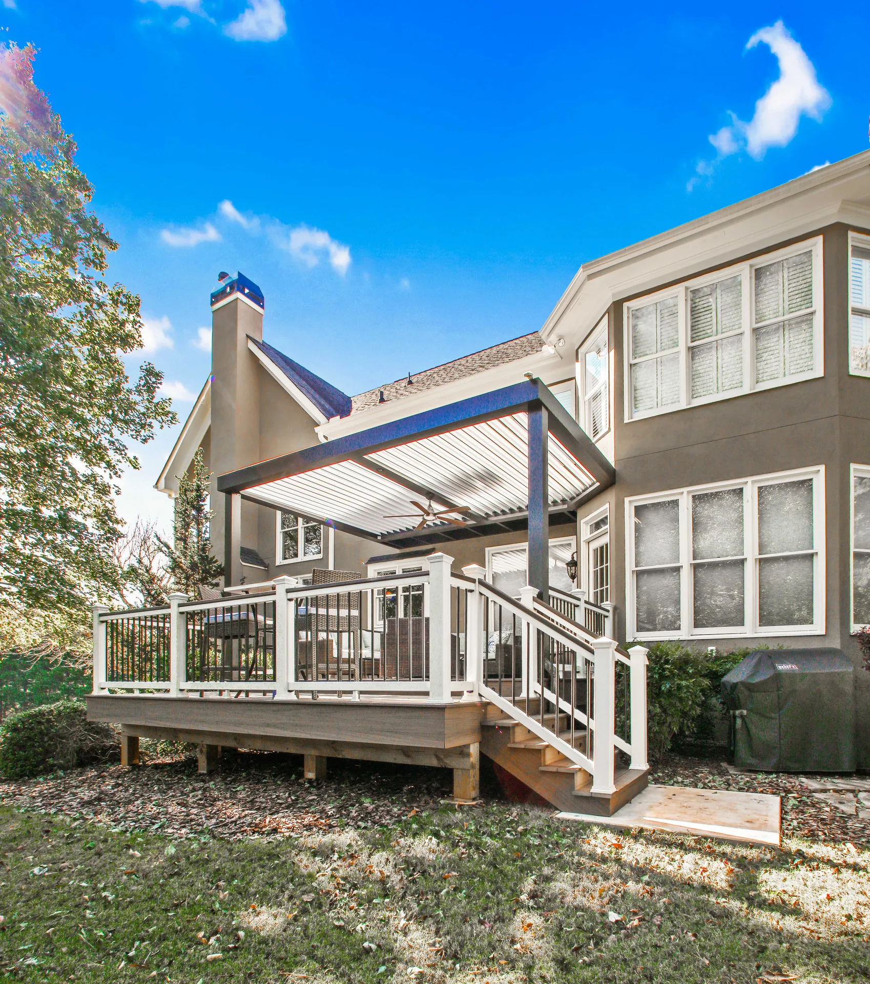 Covered deck in Alpharetta, GA by HomeVantage