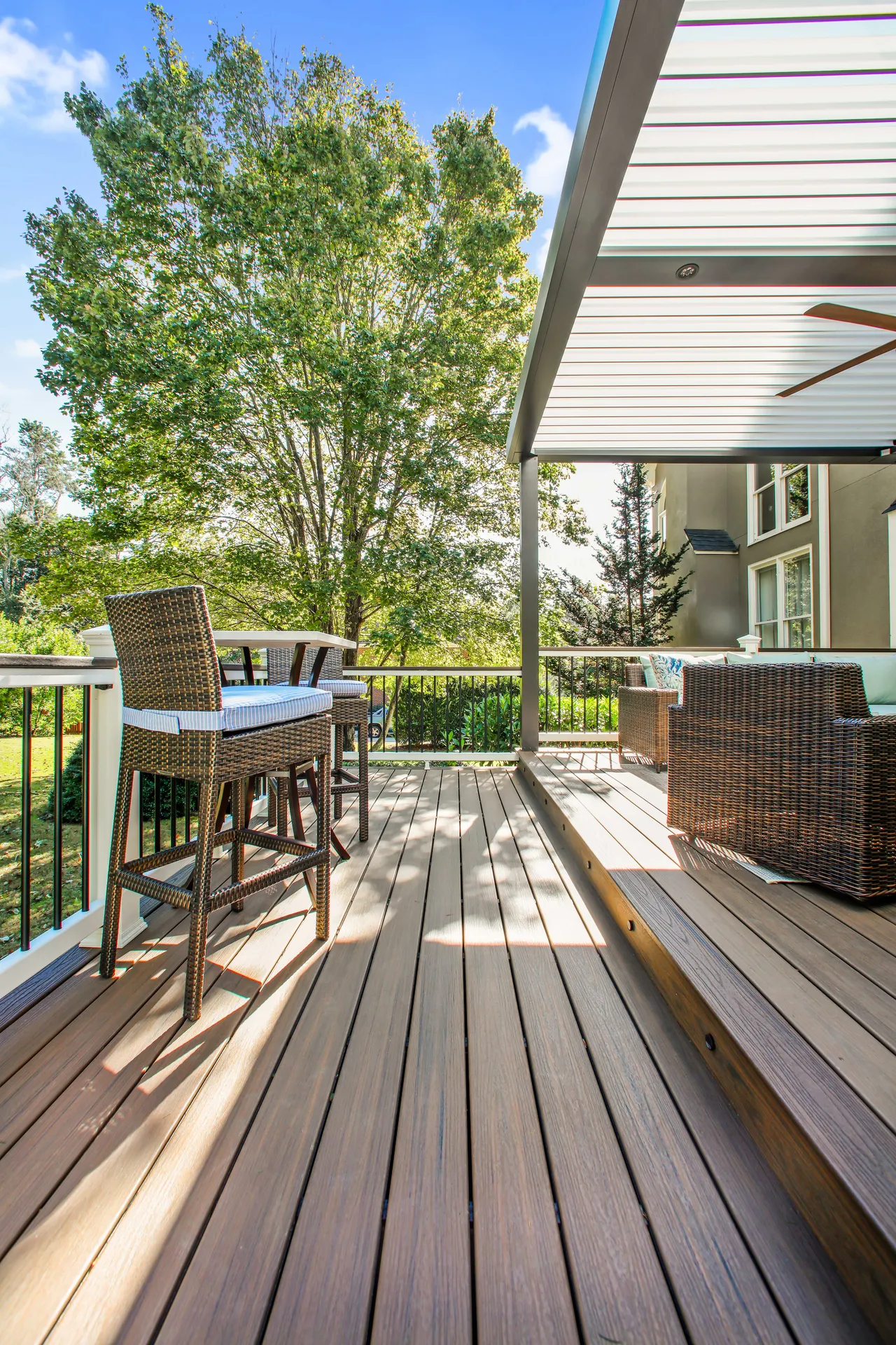 Covered deck in Alpharetta, GA by HomeVantage