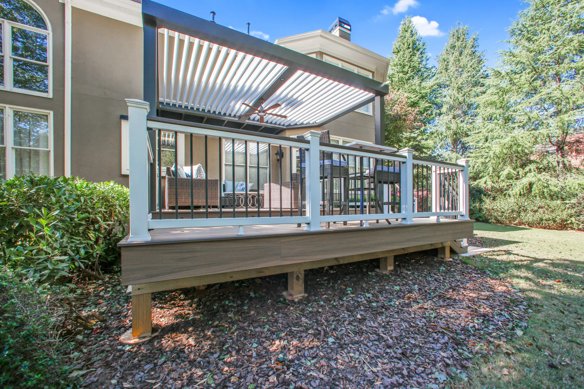 Covered deck in Alpharetta, GA by HomeVantage