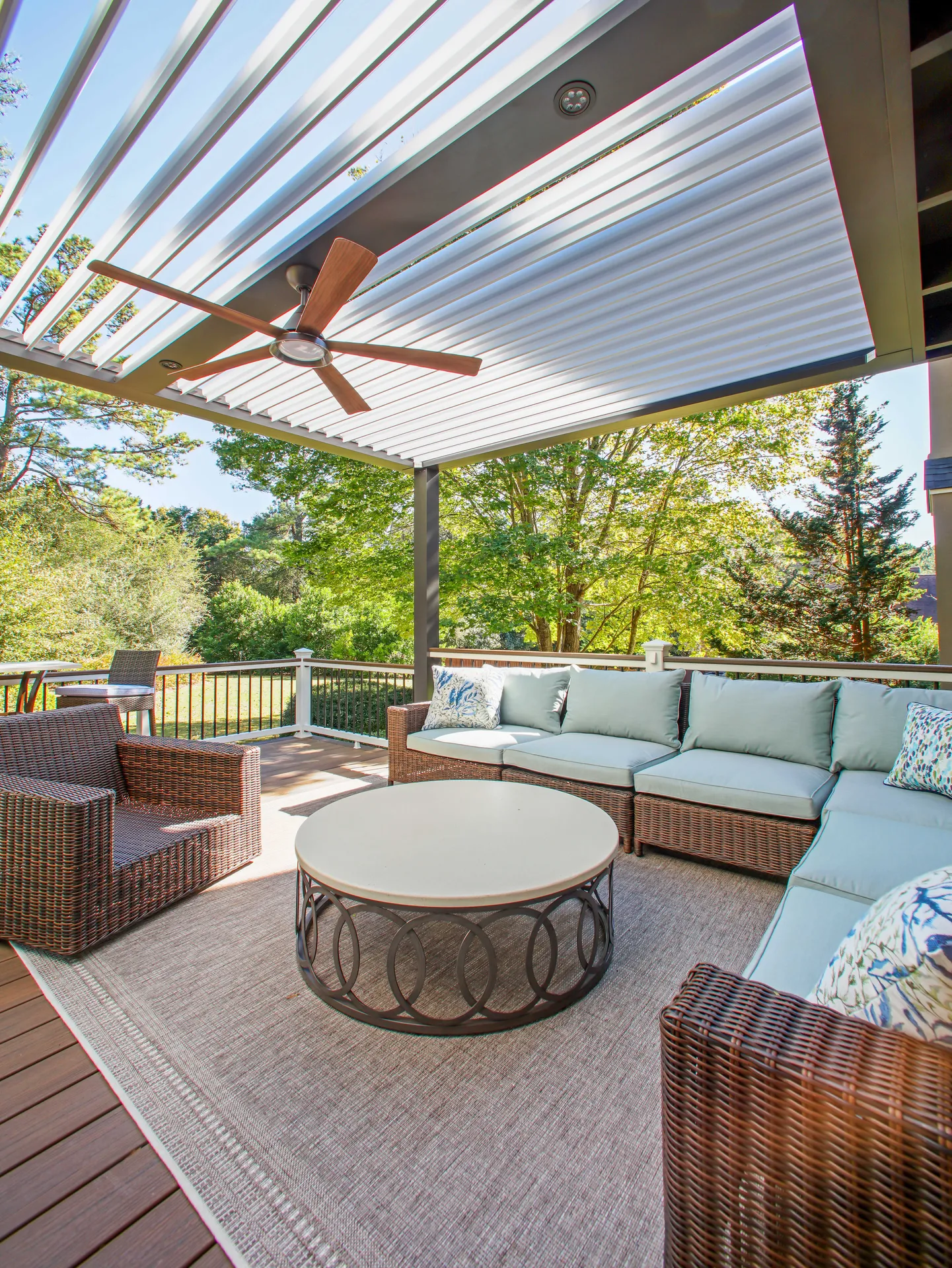 Covered deck in Alpharetta, GA by HomeVantage