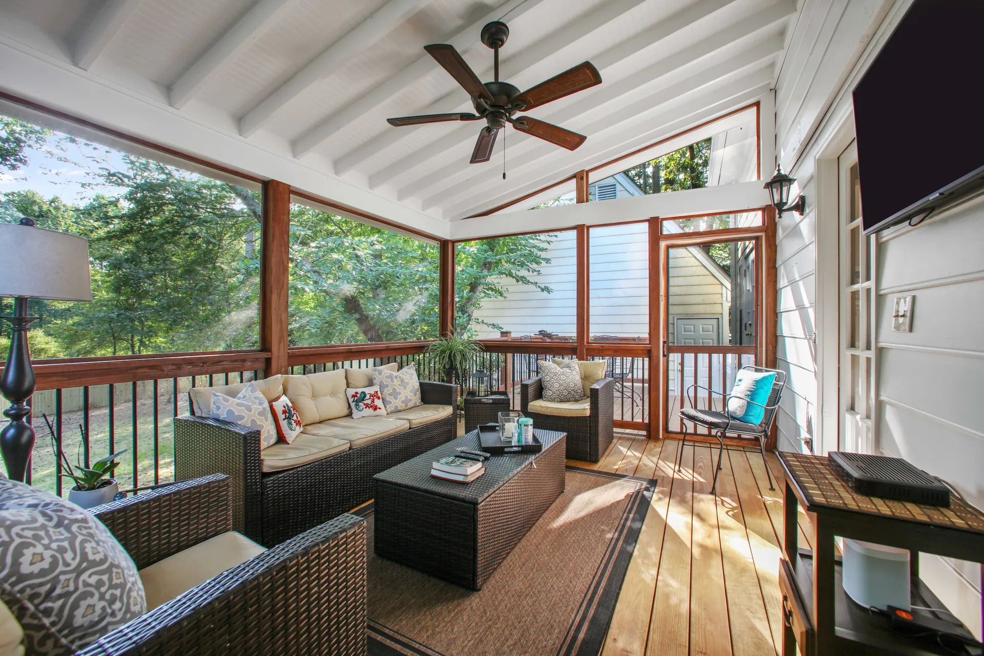 Covered deck in Alpharetta, GA by HomeVantage