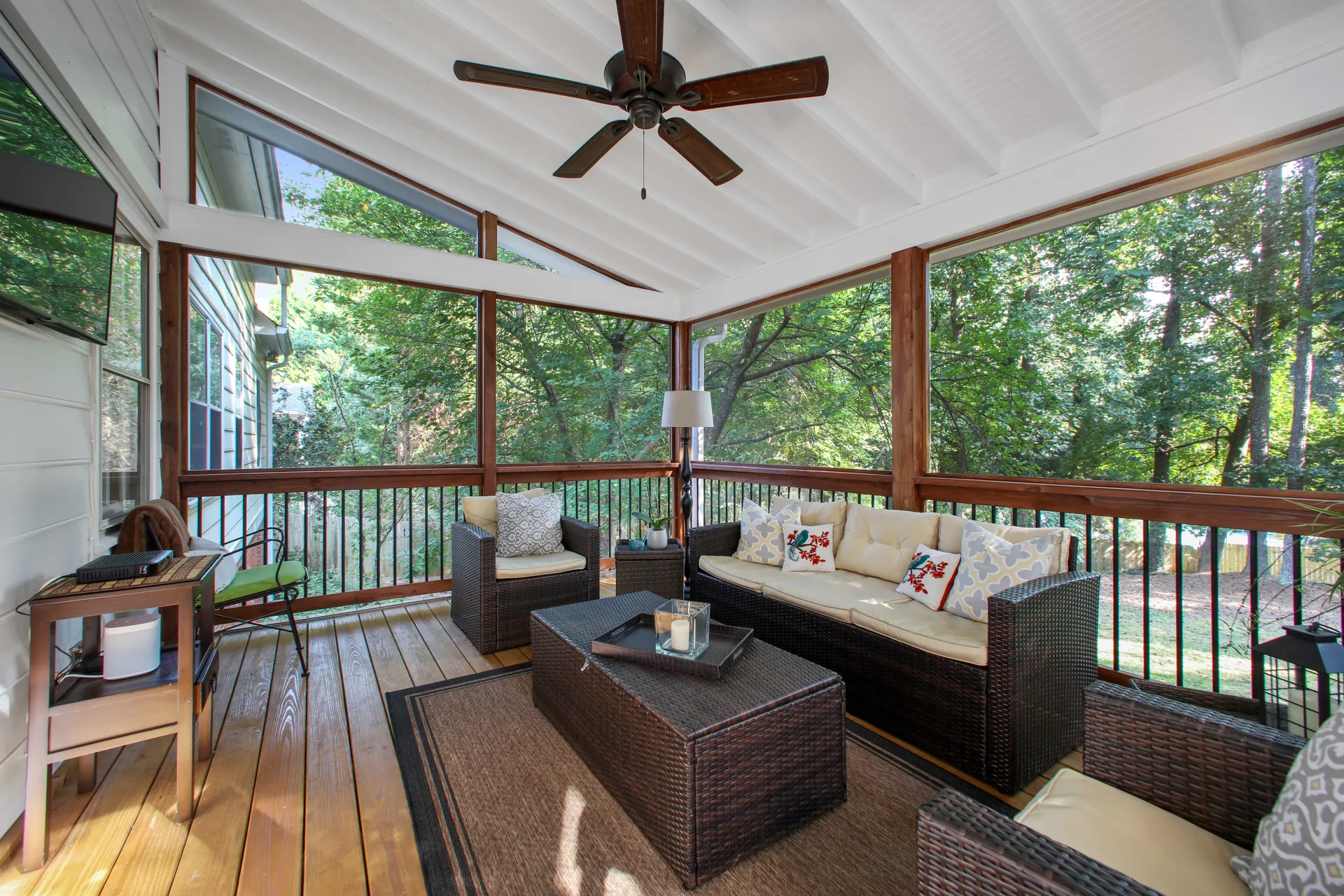 Covered deck in Alpharetta, GA by HomeVantage