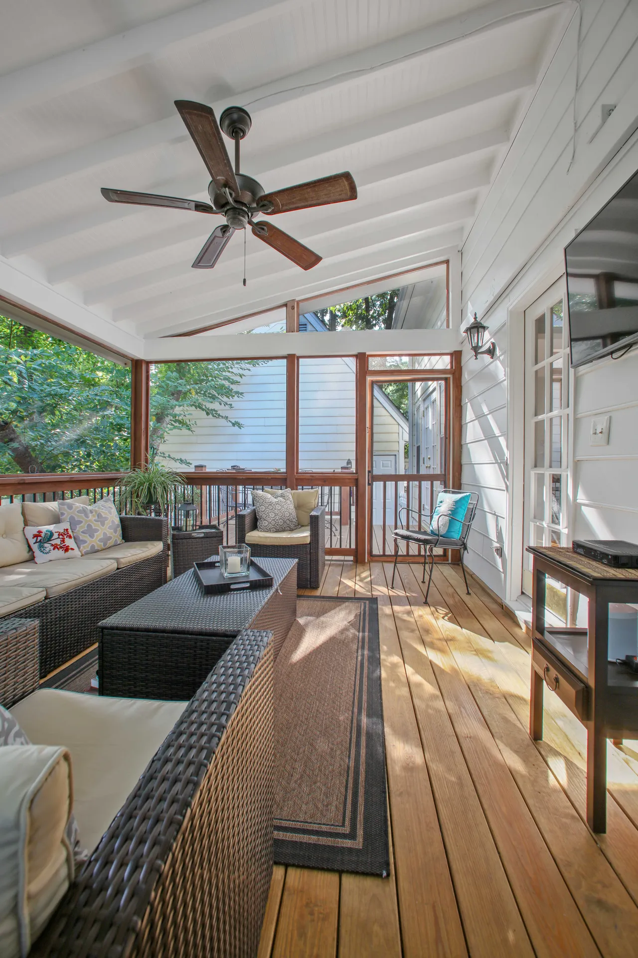 Covered deck in Alpharetta, GA by HomeVantage