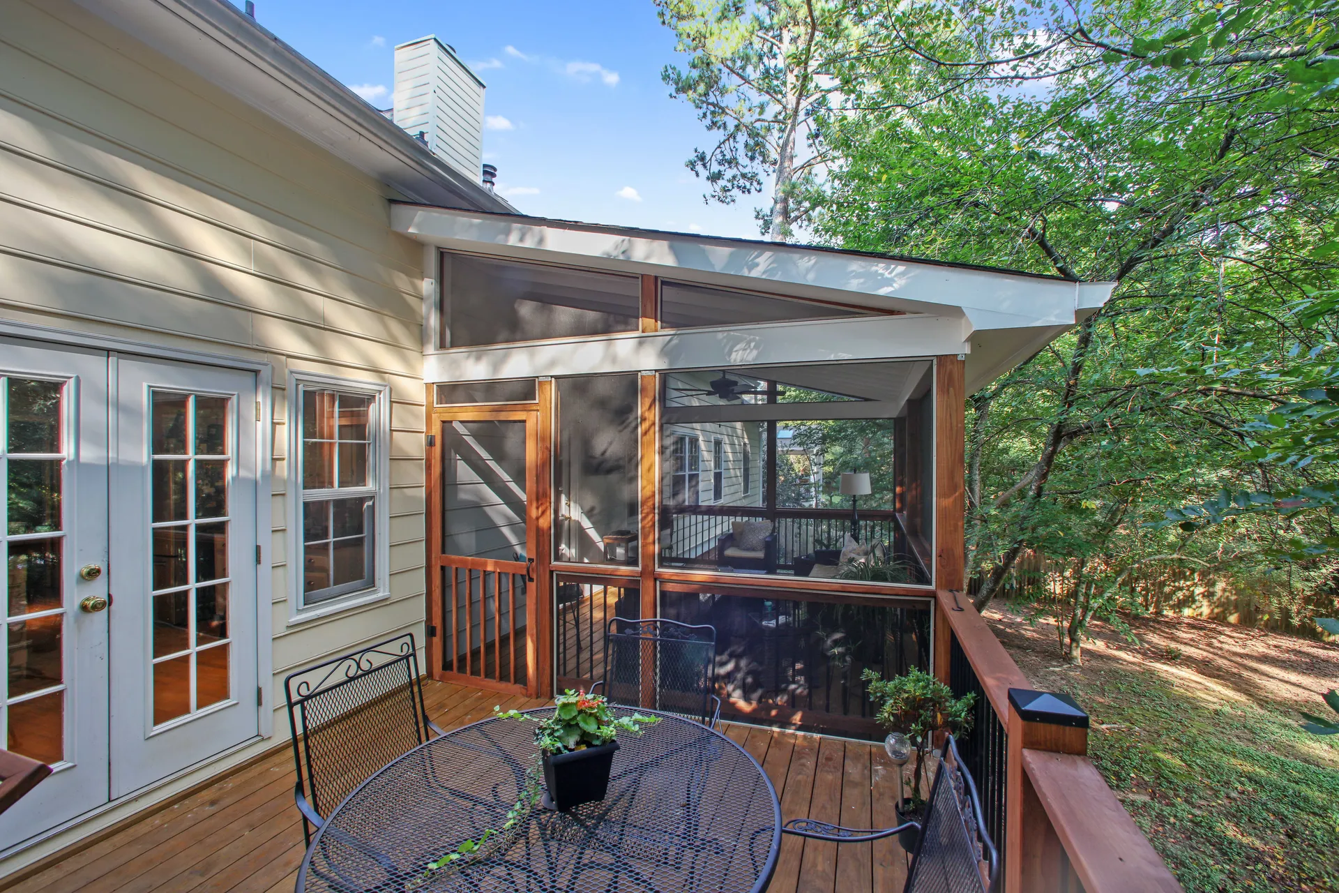 Covered deck in Alpharetta, GA by HomeVantage