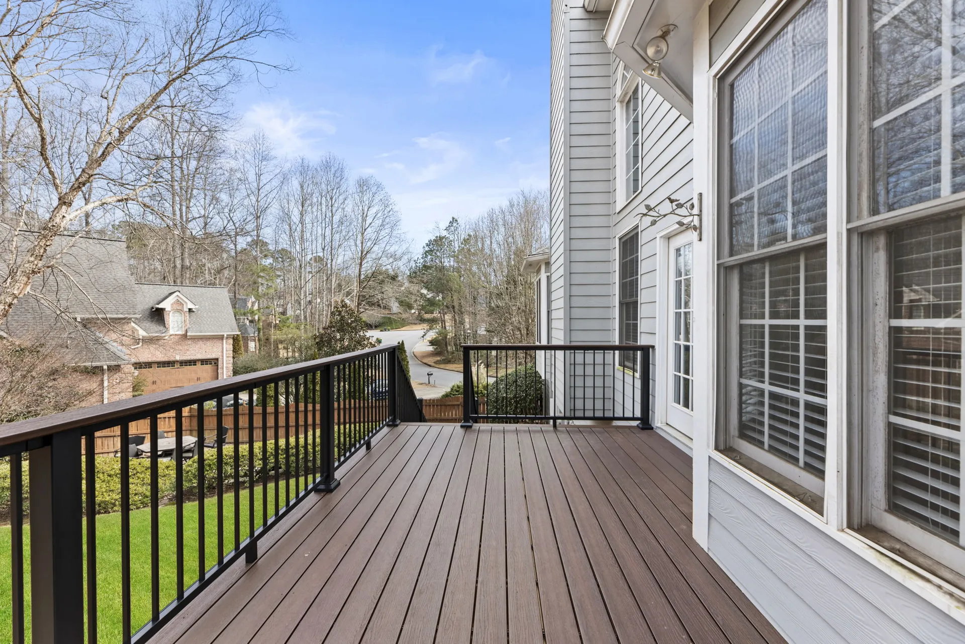 Covered deck in Alpharetta, GA by HomeVantage