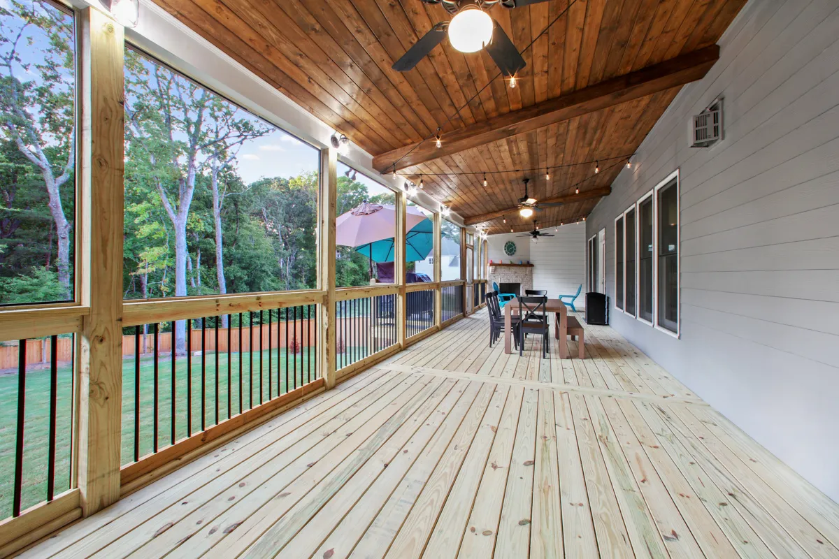 Covered deck in Cumming, GA by HomeVantage