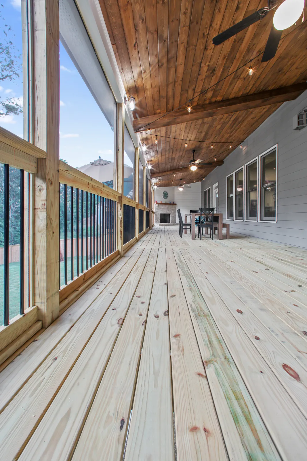 Covered deck in Cumming, GA by HomeVantage