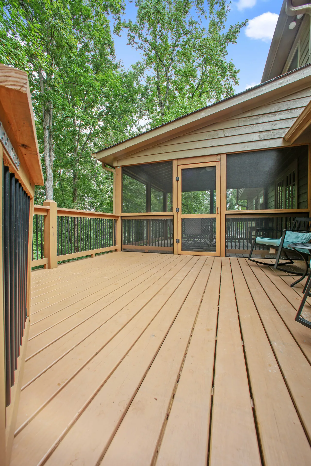 Covered deck in Roswell, GA by HomeVantage