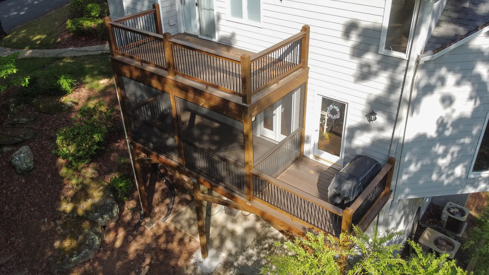 Covered deck in Roswell, GA by HomeVantage