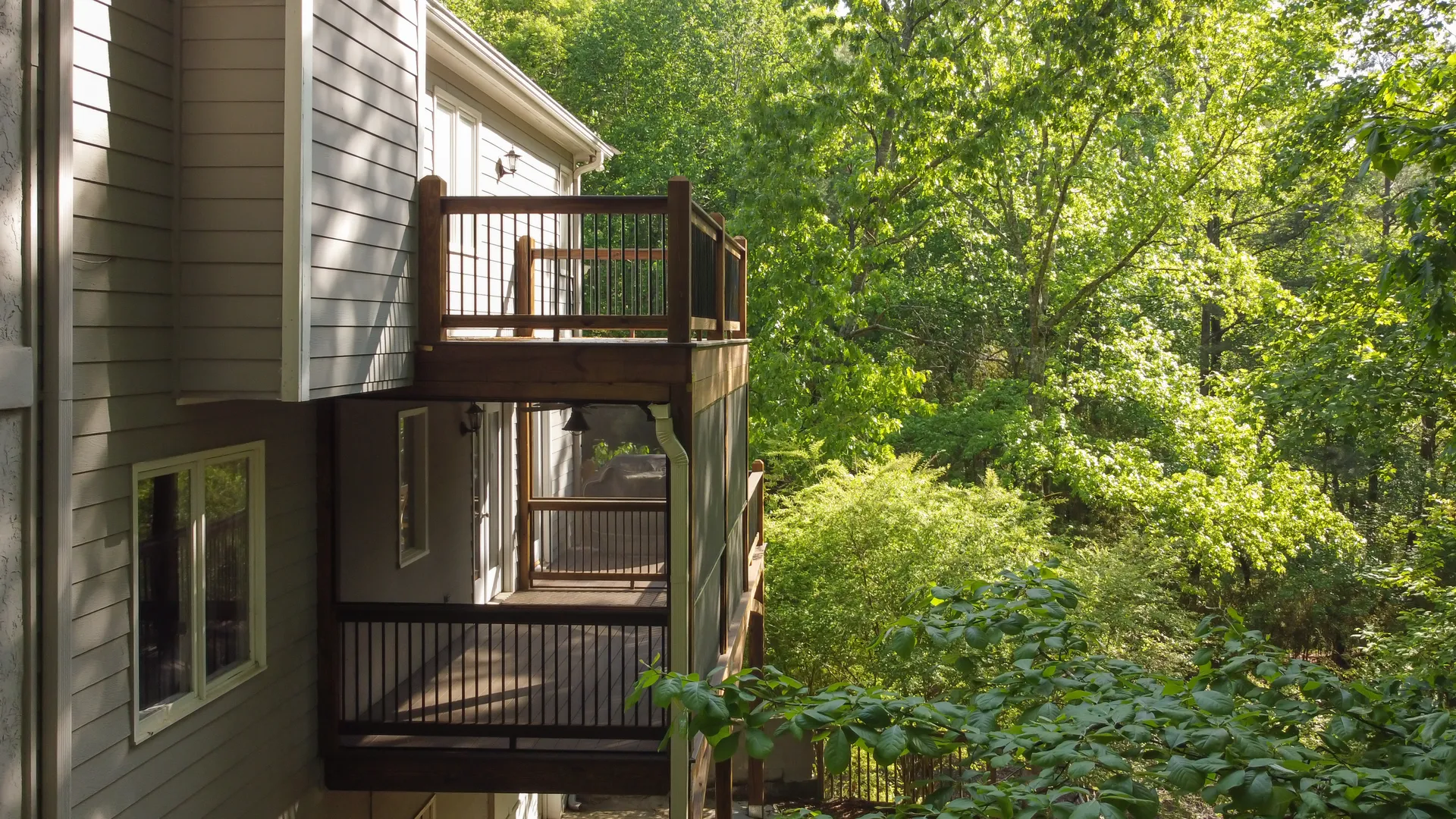 Covered deck in Roswell, GA by HomeVantage