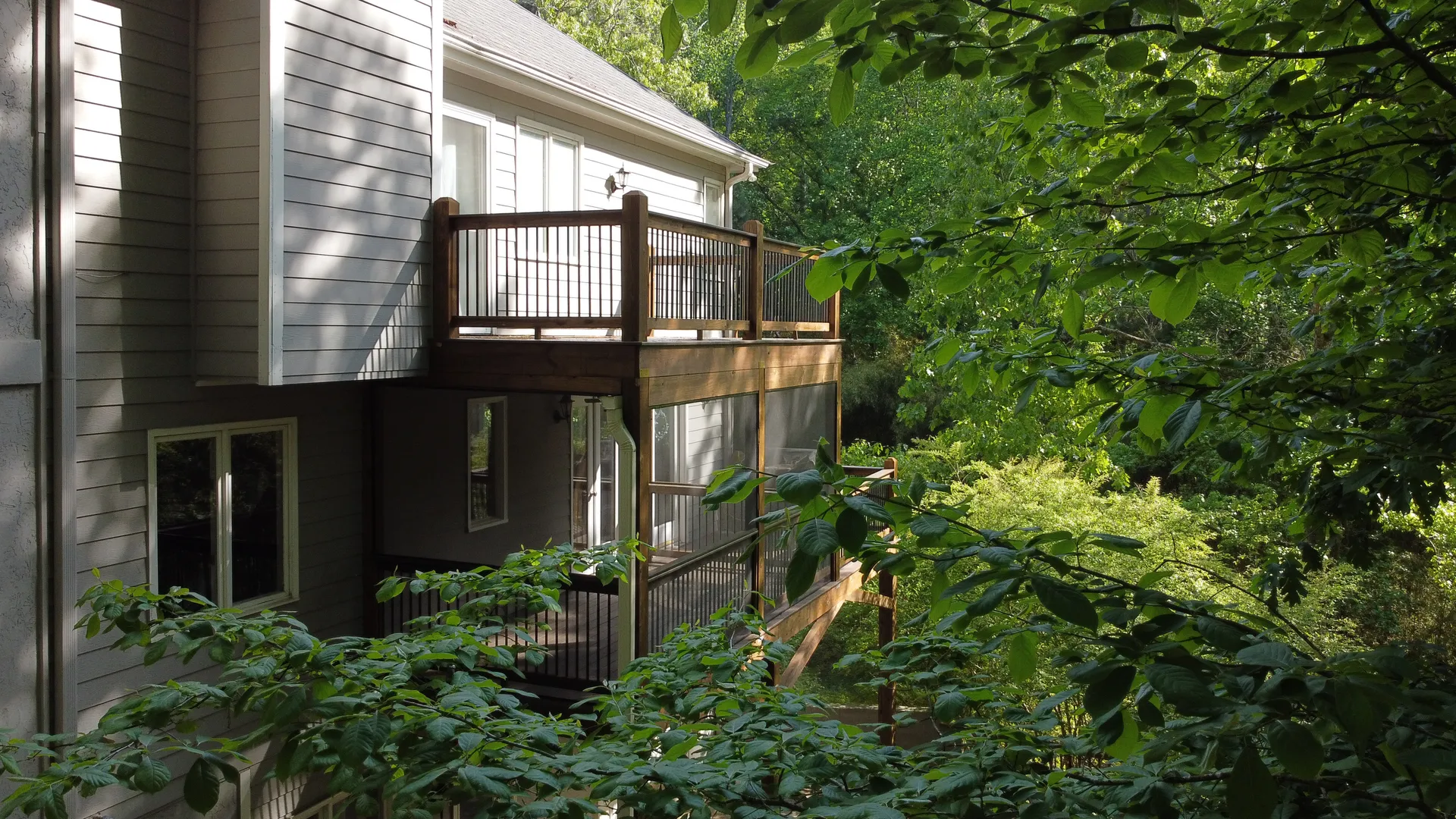 Covered deck in Roswell, GA by HomeVantage