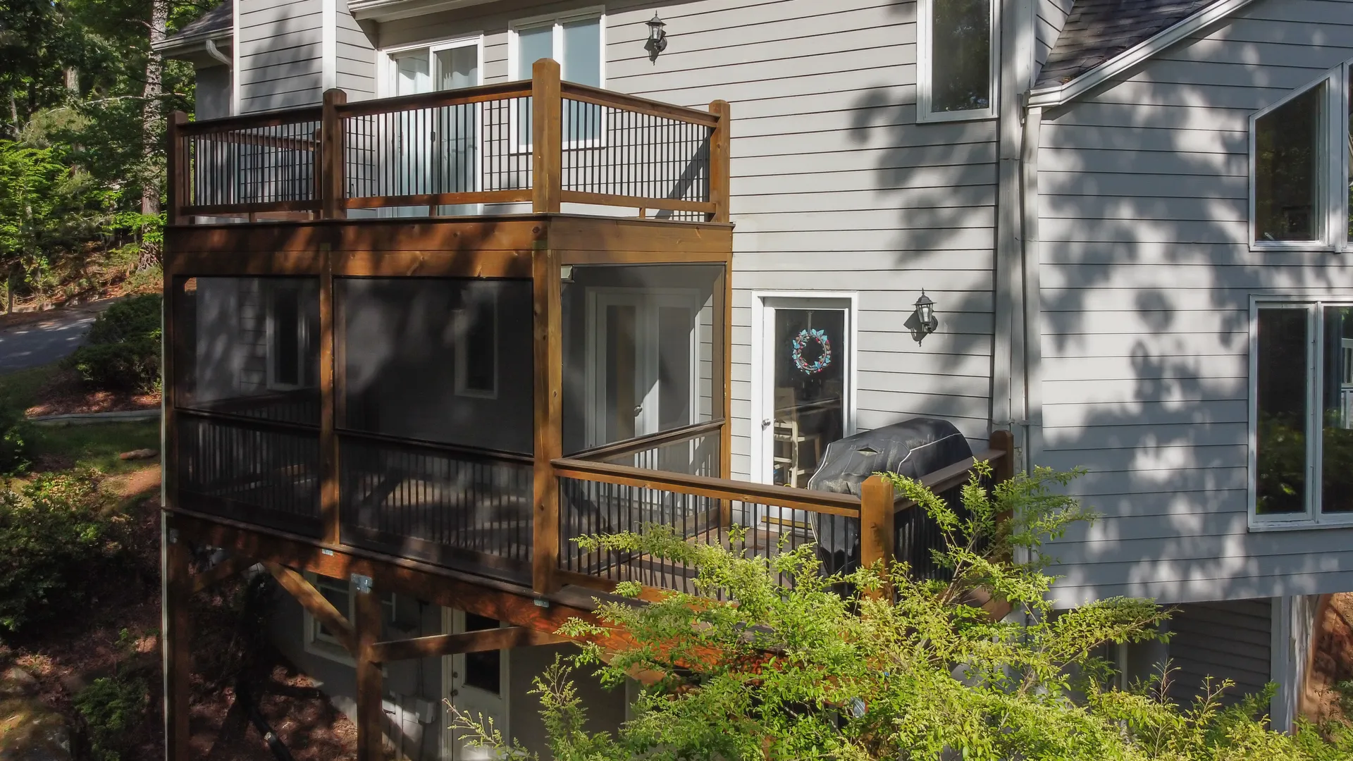 Covered deck in Roswell, GA by HomeVantage