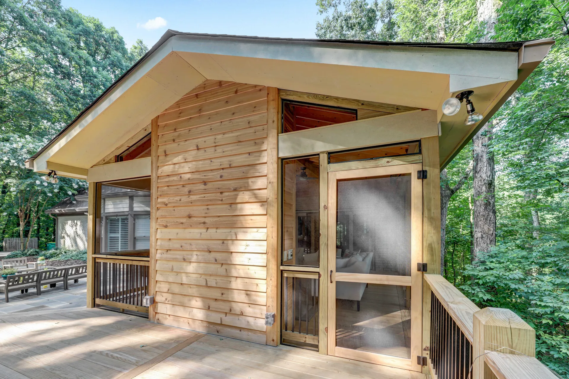 Covered deck in Sandy Springs, GA by HomeVantage