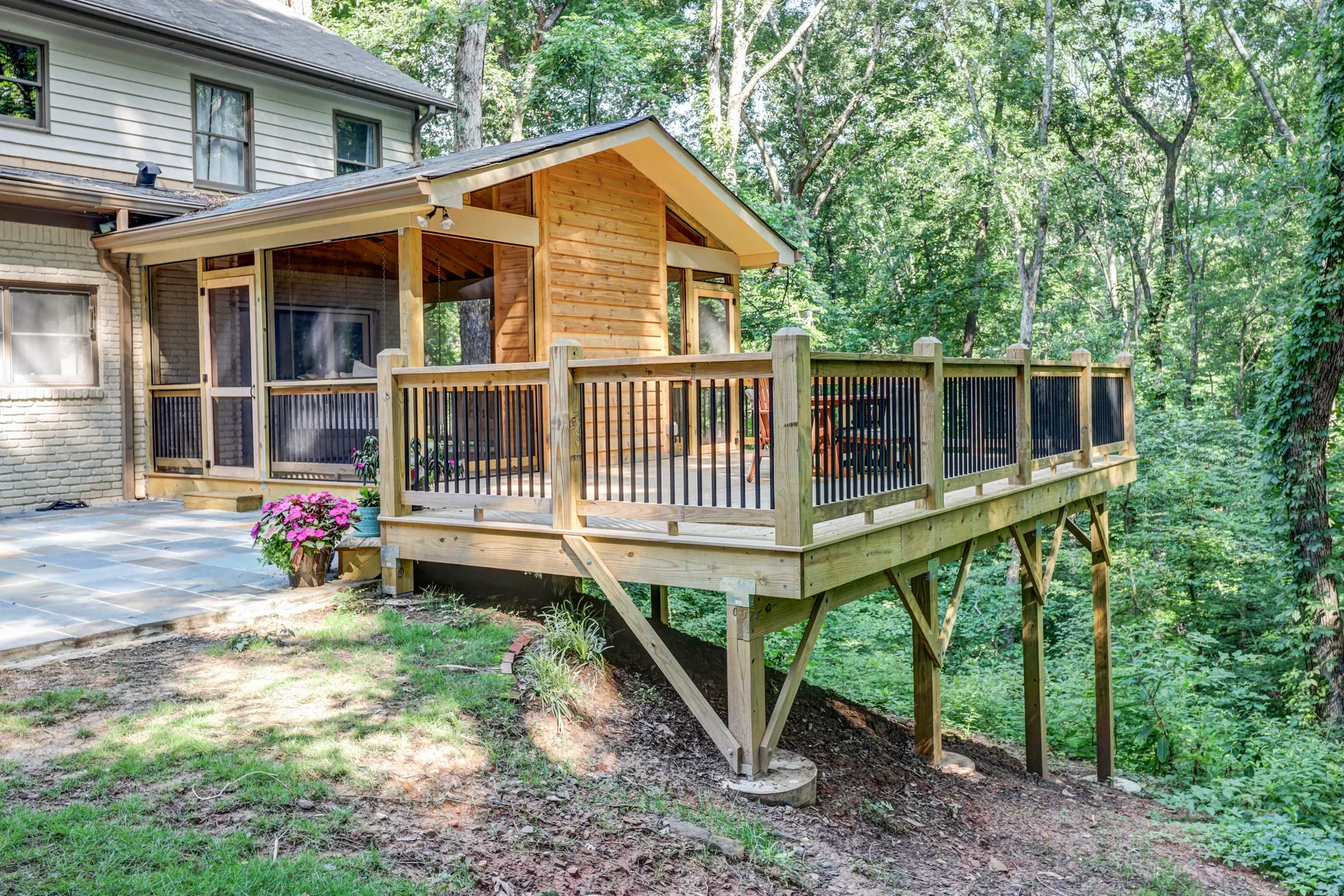 Covered deck in Sandy Springs, GA by HomeVantage