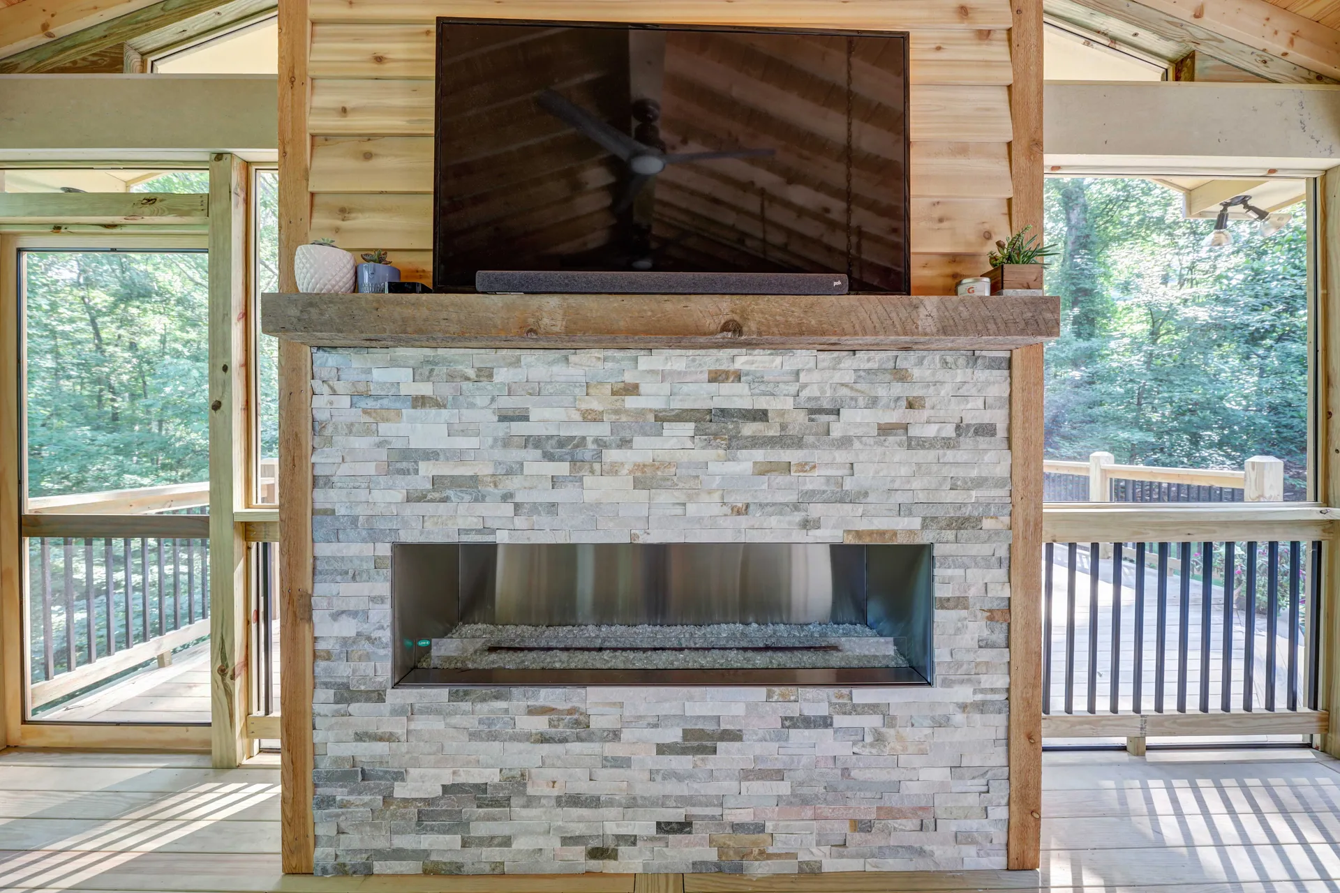 Covered deck in Sandy Springs, GA by HomeVantage