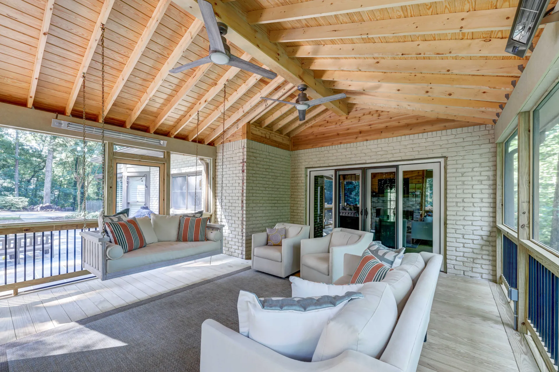 Covered deck in Sandy Springs, GA by HomeVantage