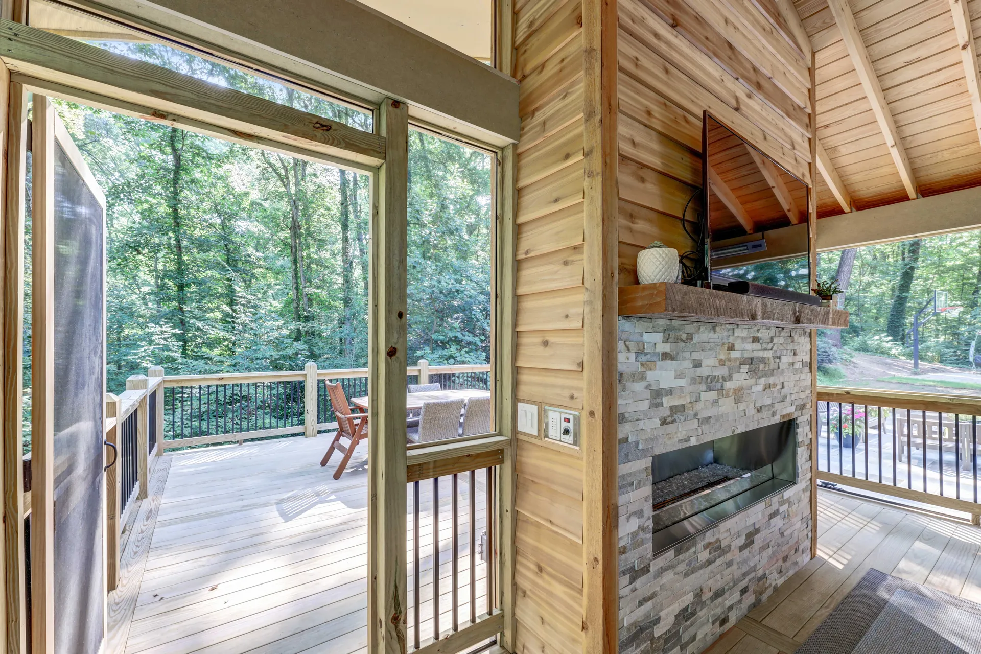 Covered deck in Sandy Springs, GA by HomeVantage