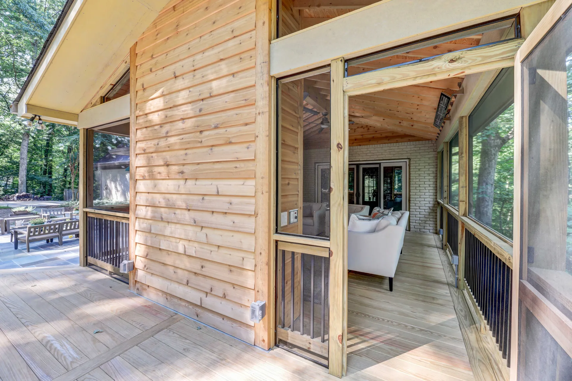 Covered deck in Sandy Springs, GA by HomeVantage