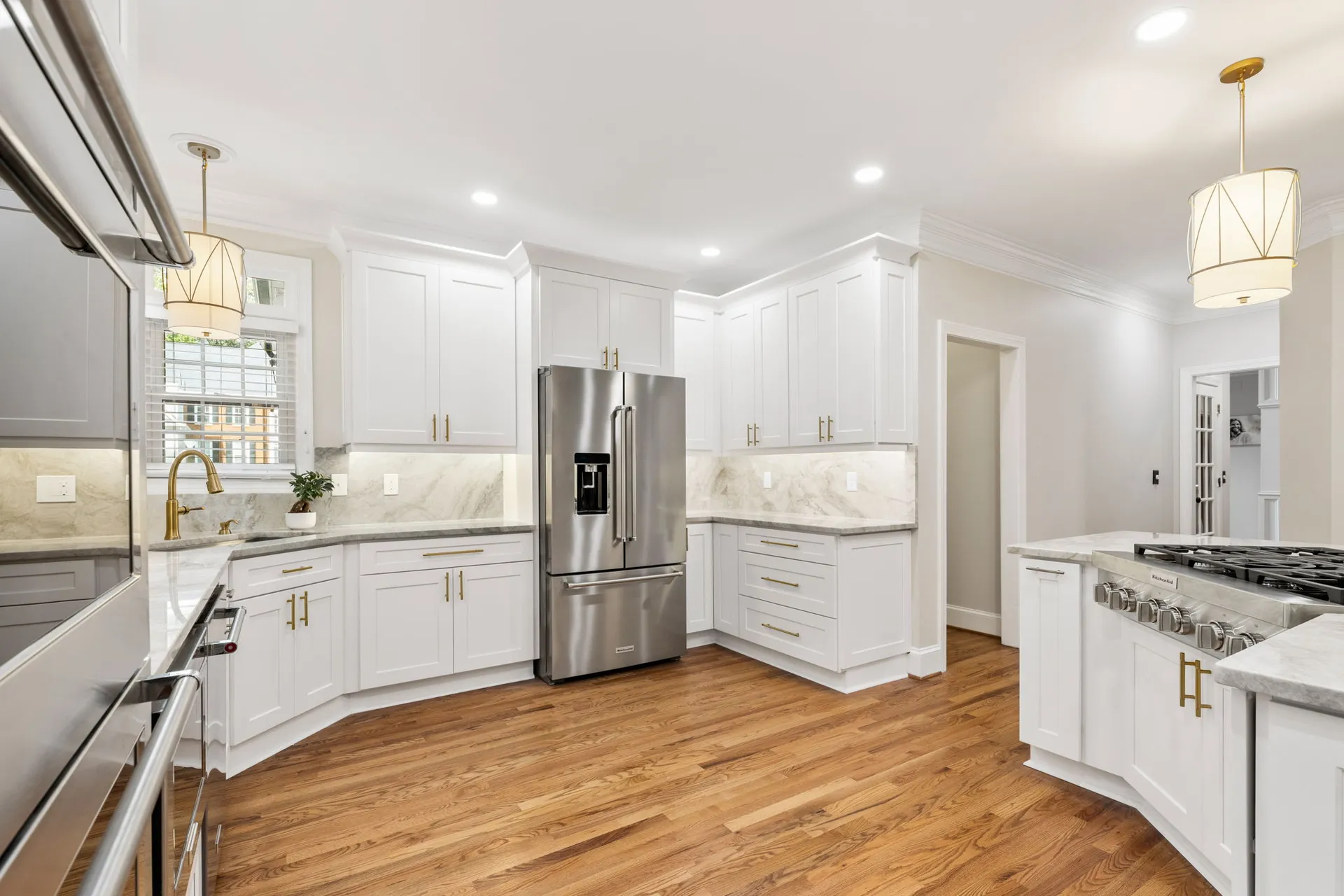 Kitchen island — Alpharetta kitchen remodel by HomeVantage