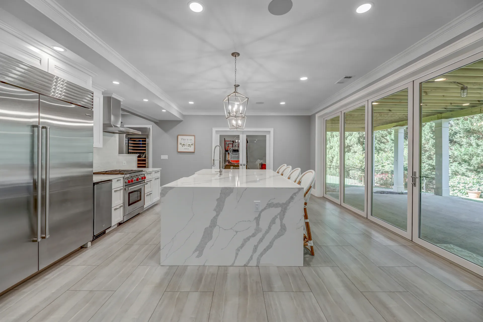 Kitchen island — Alpharetta kitchen remodel by HomeVantage