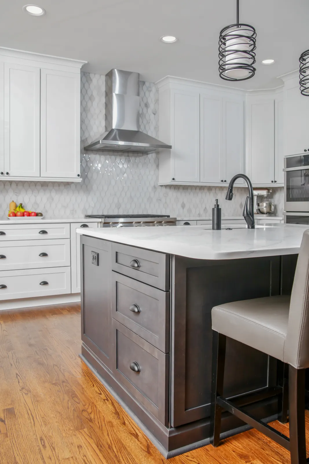 Kitchen island — Alpharetta kitchen remodel by HomeVantage