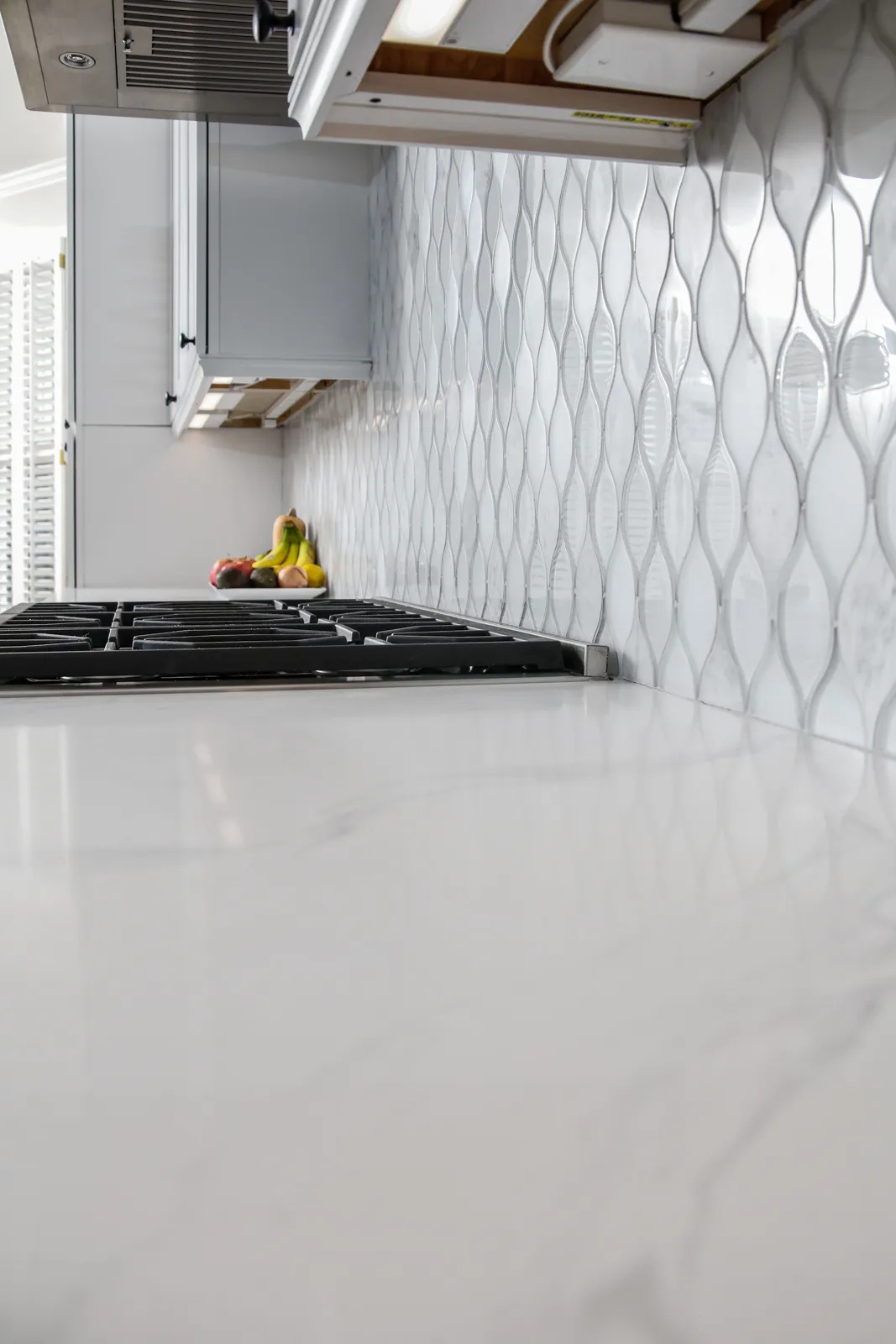 Tile backsplash — Alpharetta kitchen remodel by HomeVantage