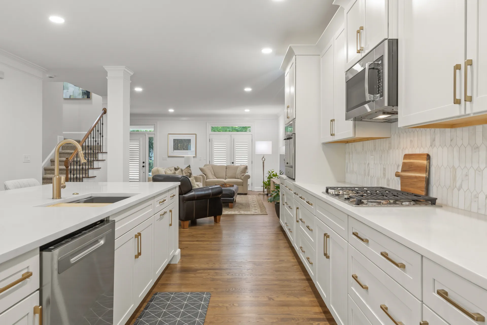 Custom white kitchen remodel in Duluth, GA by HomeVantage