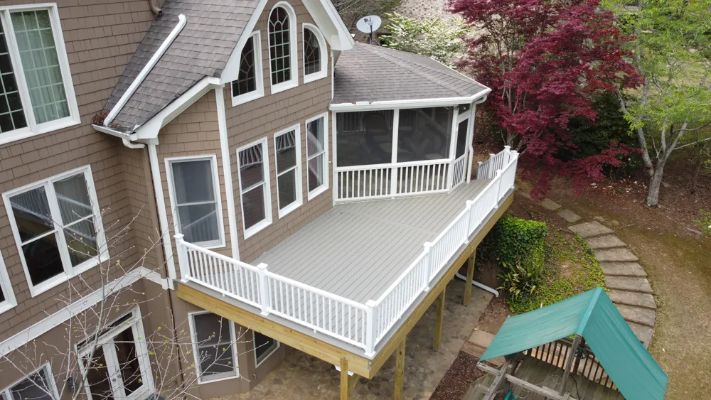Multi-level open deck in Alpharetta, GA by HomeVantage