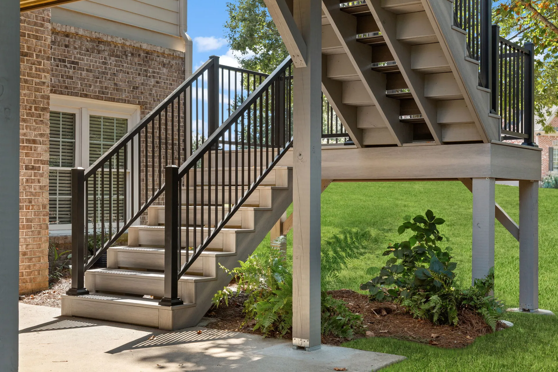 Multi-level open deck in Cumming, GA by HomeVantage