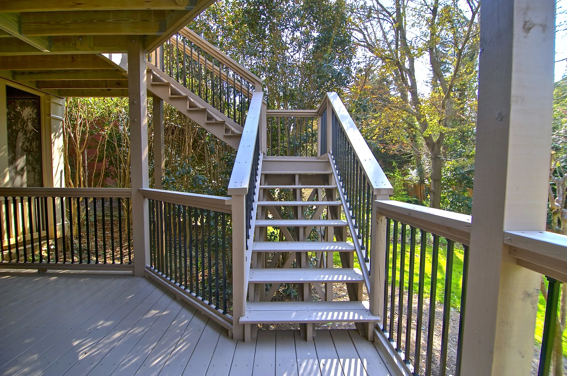 Multi-level open deck in Marietta, GA by HomeVantage