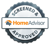 HomeAdvisor screened and approved badge for HomeVantage, a residential remodeling contractor serving Alpharetta and North Metro Atlanta communities.